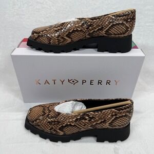 Katy Perry The Daarling Slip On Loafer Platform Lug Sole Shoes True Taupe‎ 5M